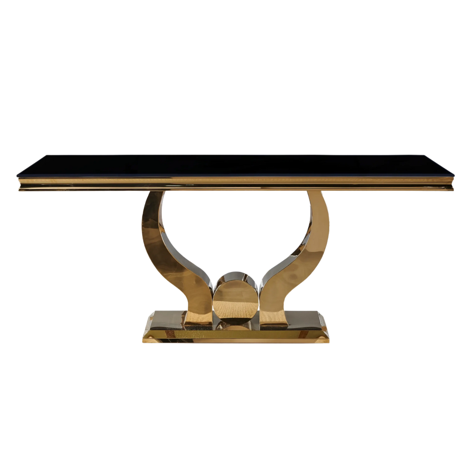 Ensemble Table à Manger Plateau Marbre Noir et 4 Chaises Velours Taupe