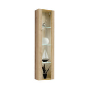 FLY 41 wall hung display cabinet, hickory Jackson