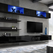 FLY I3 wall unit, noir brillant