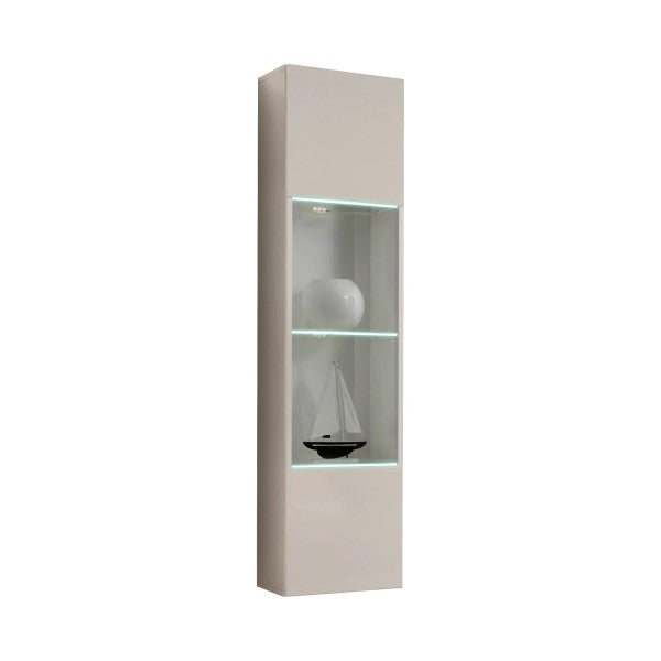 FLY 42 wall hung cabinet with a lit window, Kaszmir