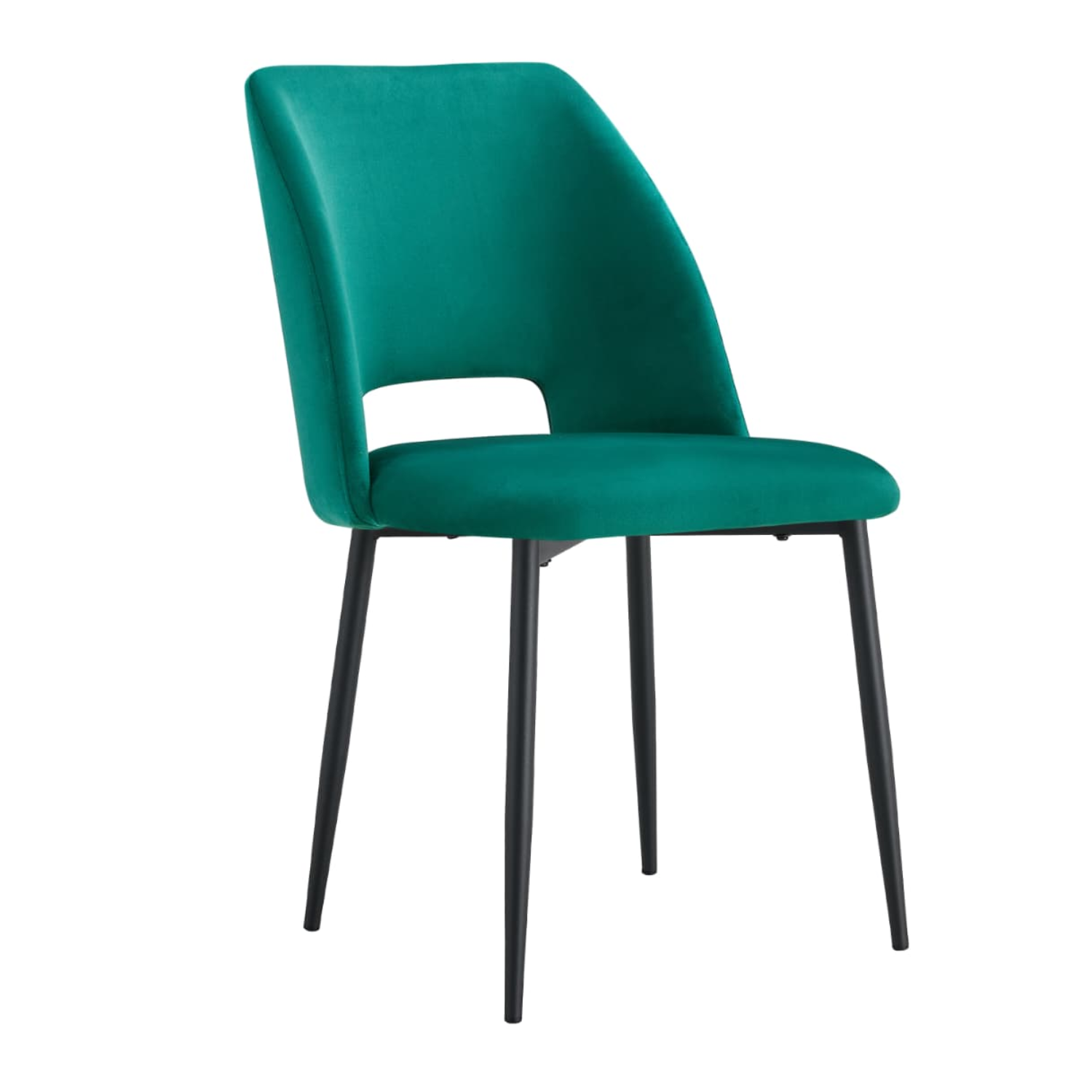 Chaise en  Tissu Doudou, Velours ou Sergé – Pieds Métal Noir ou Chrome