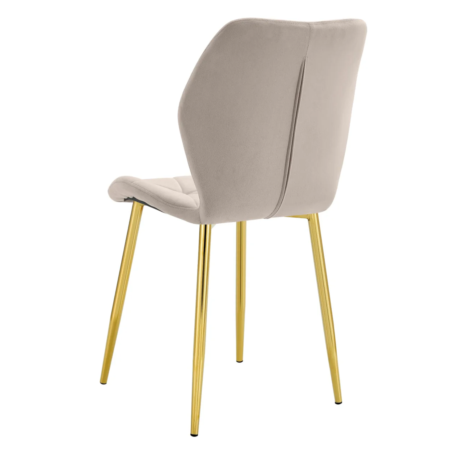 Chaise  en Velours avec Pieds Métal Noir
