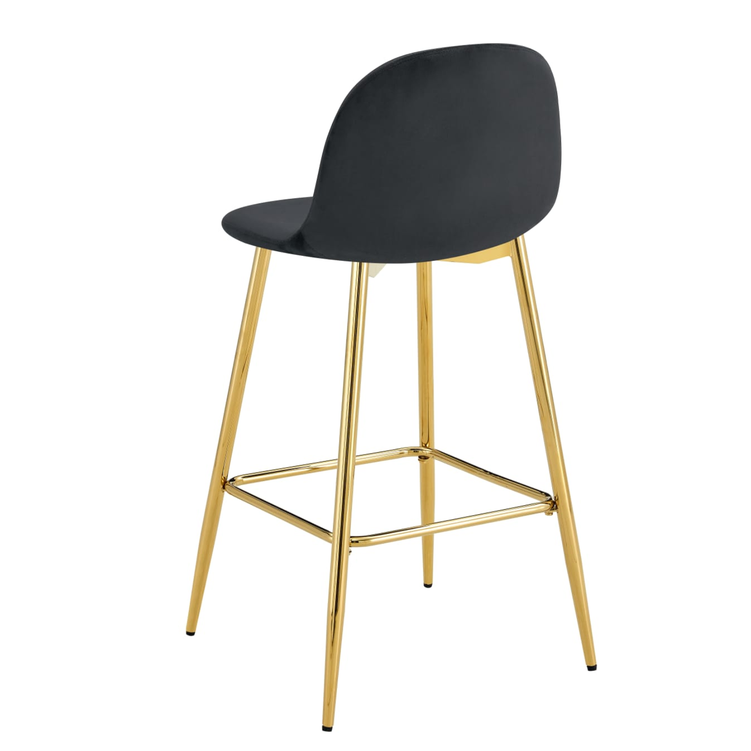 Tabouret de bar élégant en velours et métal doré – Chic, Confort et Style Scandinave