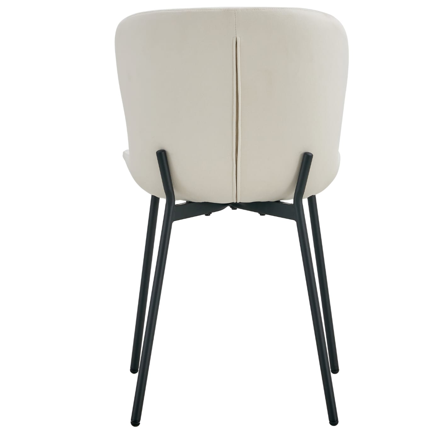 Chaise  en Assise velours avec structure métallique dorée, style moderne