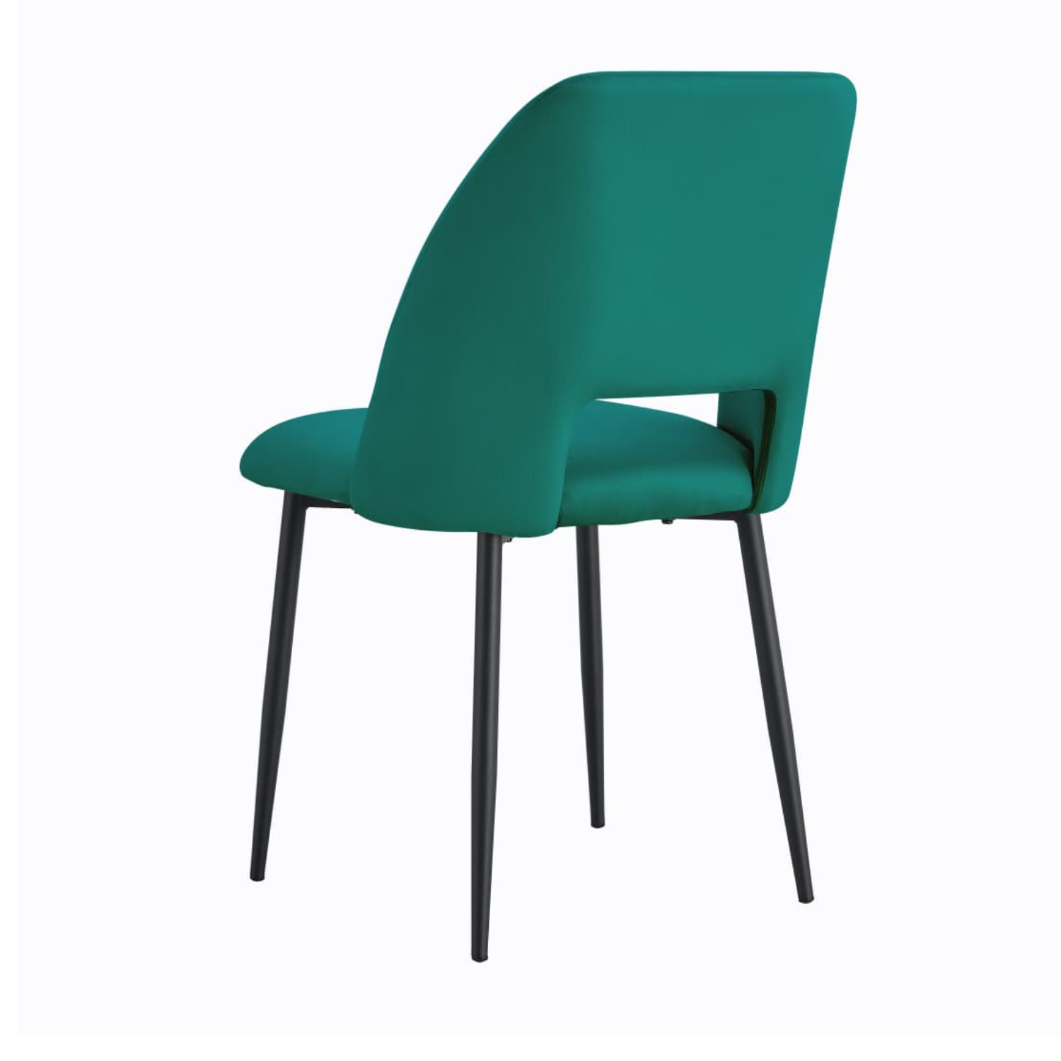 Chaise en  Tissu Doudou, Velours ou Sergé – Pieds Métal Noir ou Chrome