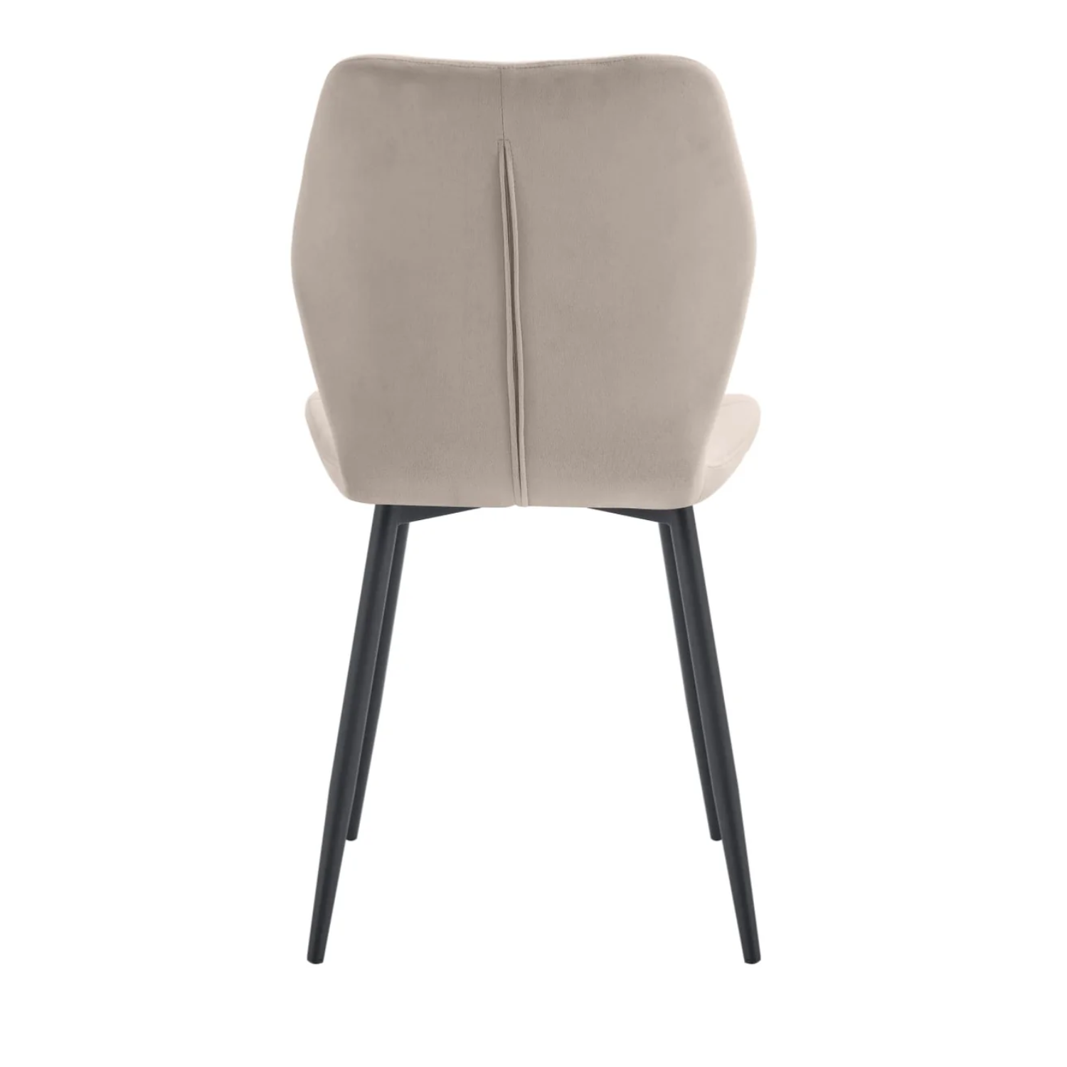 Chaise  en Velours avec Pieds Métal Noir