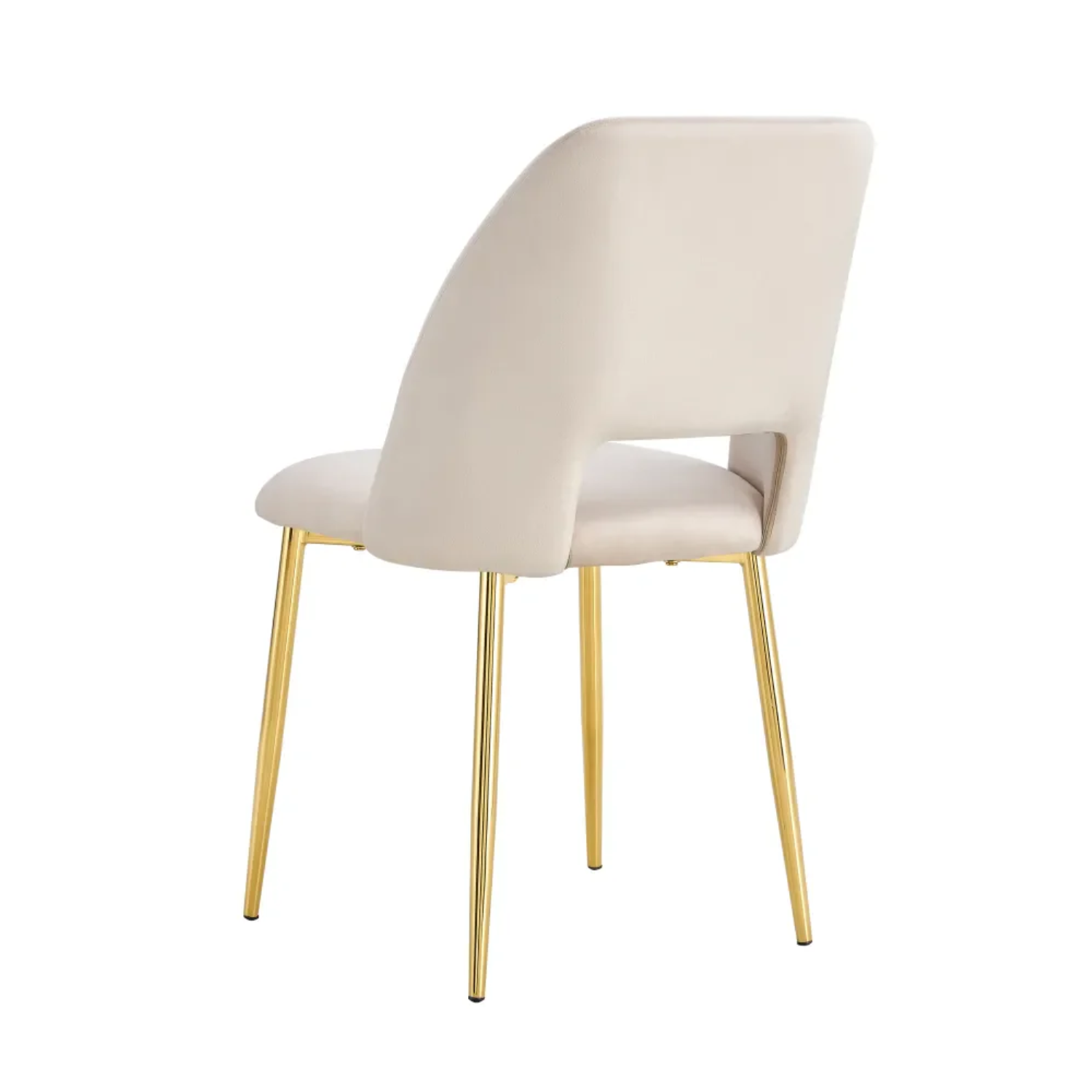 Chaise en  Tissu Doudou, Velours ou Sergé – Pieds Métal Noir ou Chrome