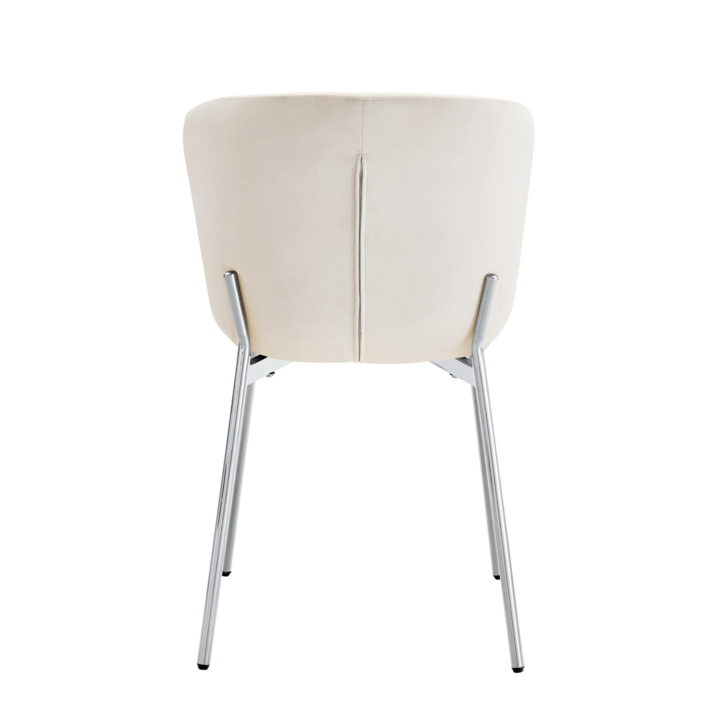 Chaise  en Assise velours avec structure métallique dorée, style moderne