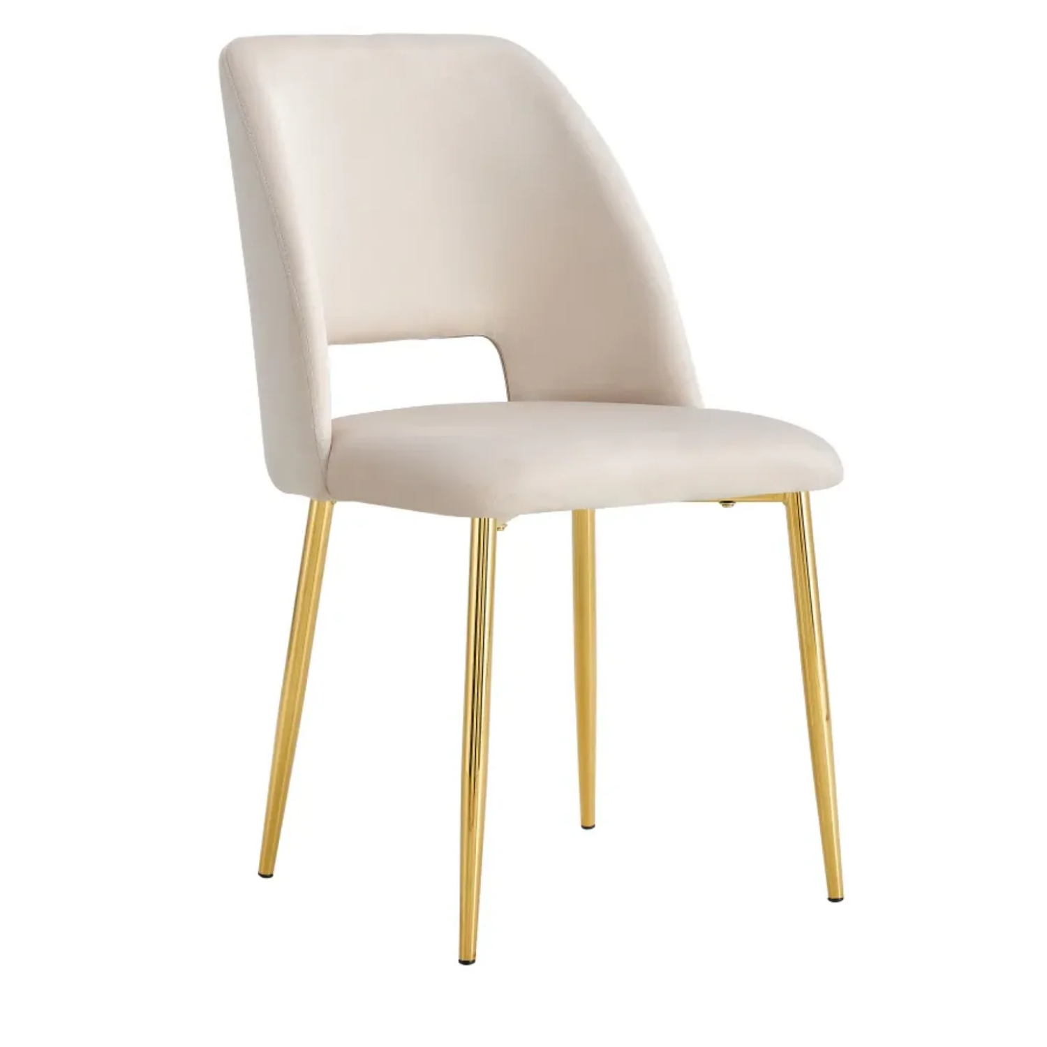 Chaise en  Tissu Doudou, Velours ou Sergé – Pieds Métal Noir ou Chrome