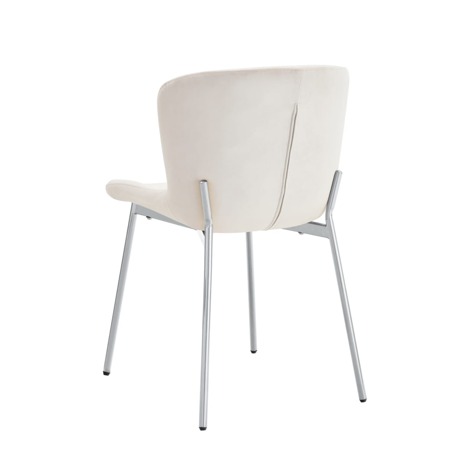 Chaise  en Assise velours avec structure métallique dorée, style moderne