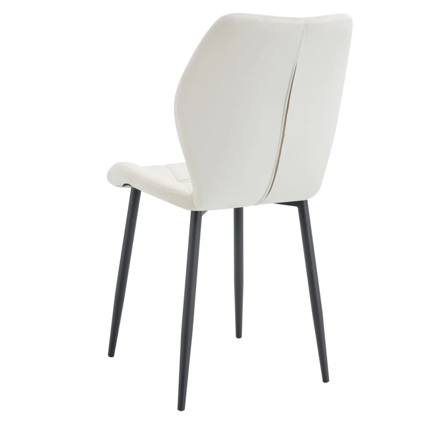 Chaise  en Velours avec Pieds Métal Noir
