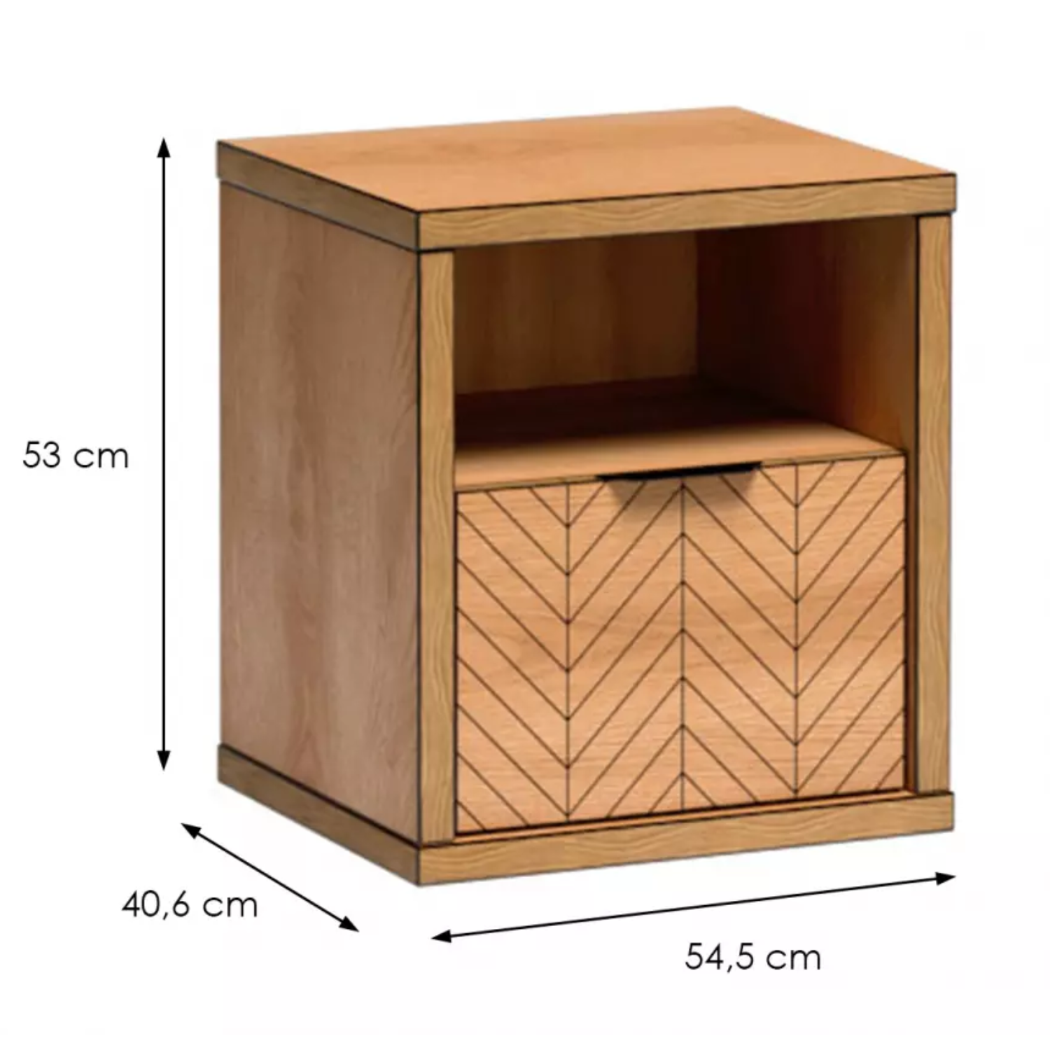 Table de Chevet en Chêne Caramel