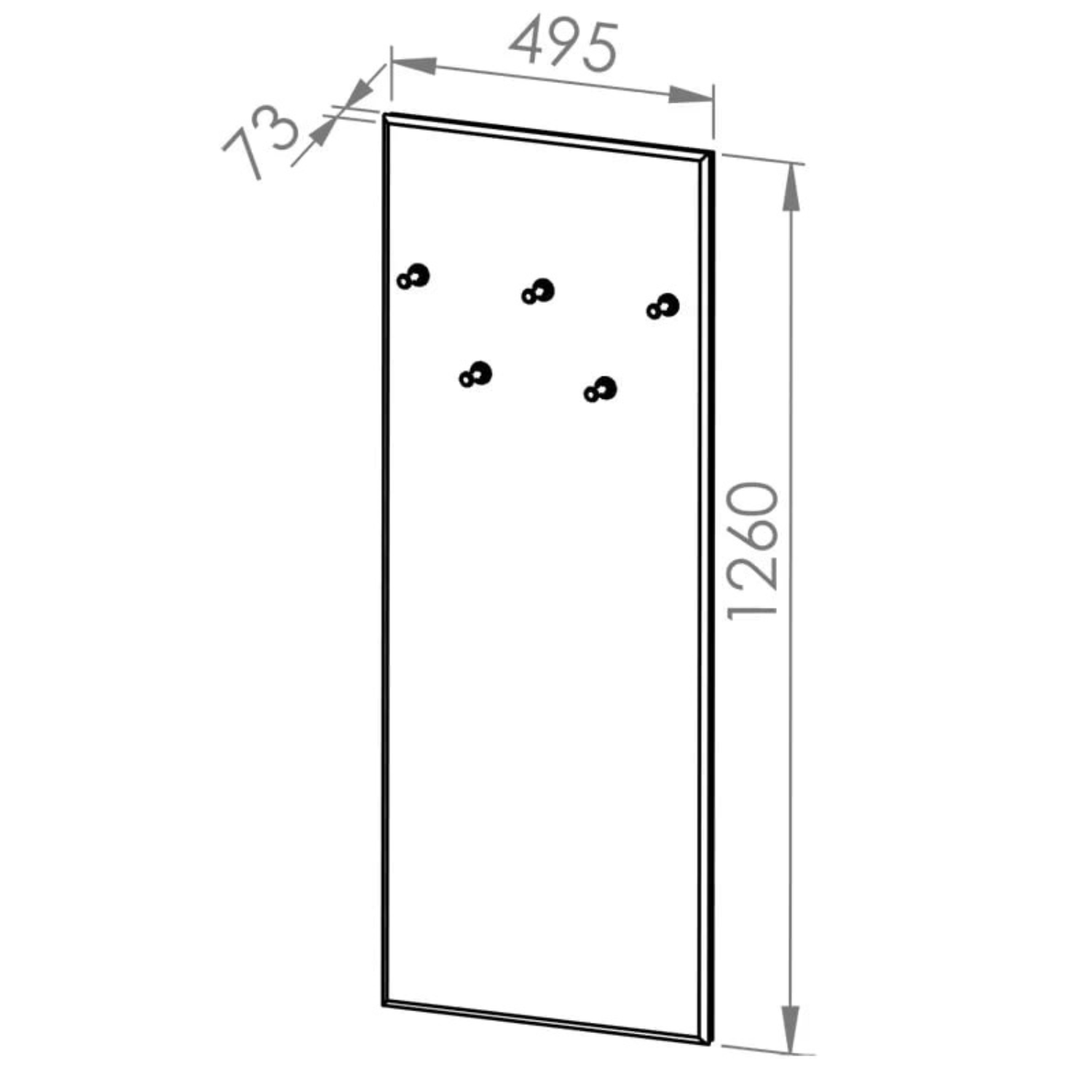 Cintre rembourré pour le hall en Finition Noire – Élégance Minimaliste