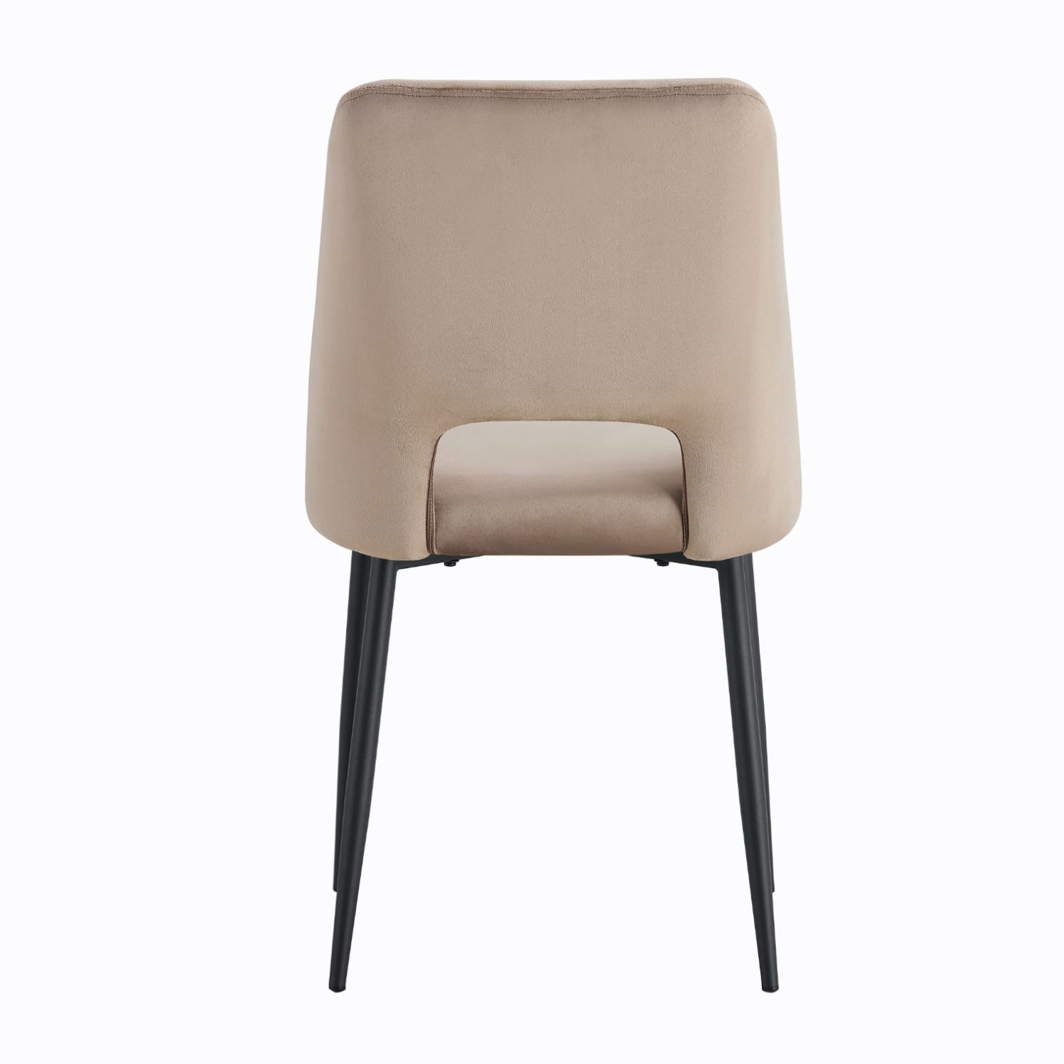 Chaise en  Tissu Doudou, Velours ou Sergé – Pieds Métal Noir ou Chrome