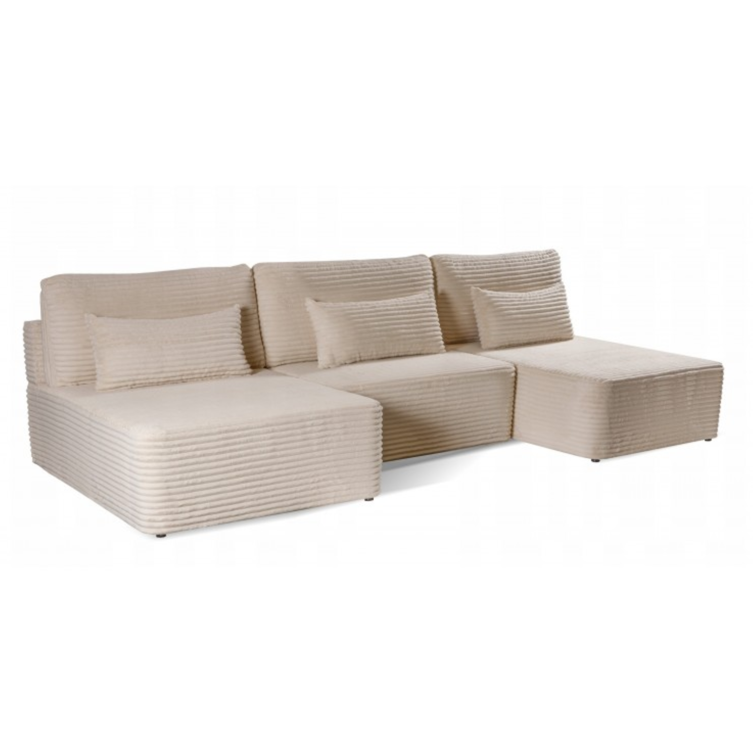 Canapé d’Angle U – Grand Format avec Fonction Lit et Coffre Intégré