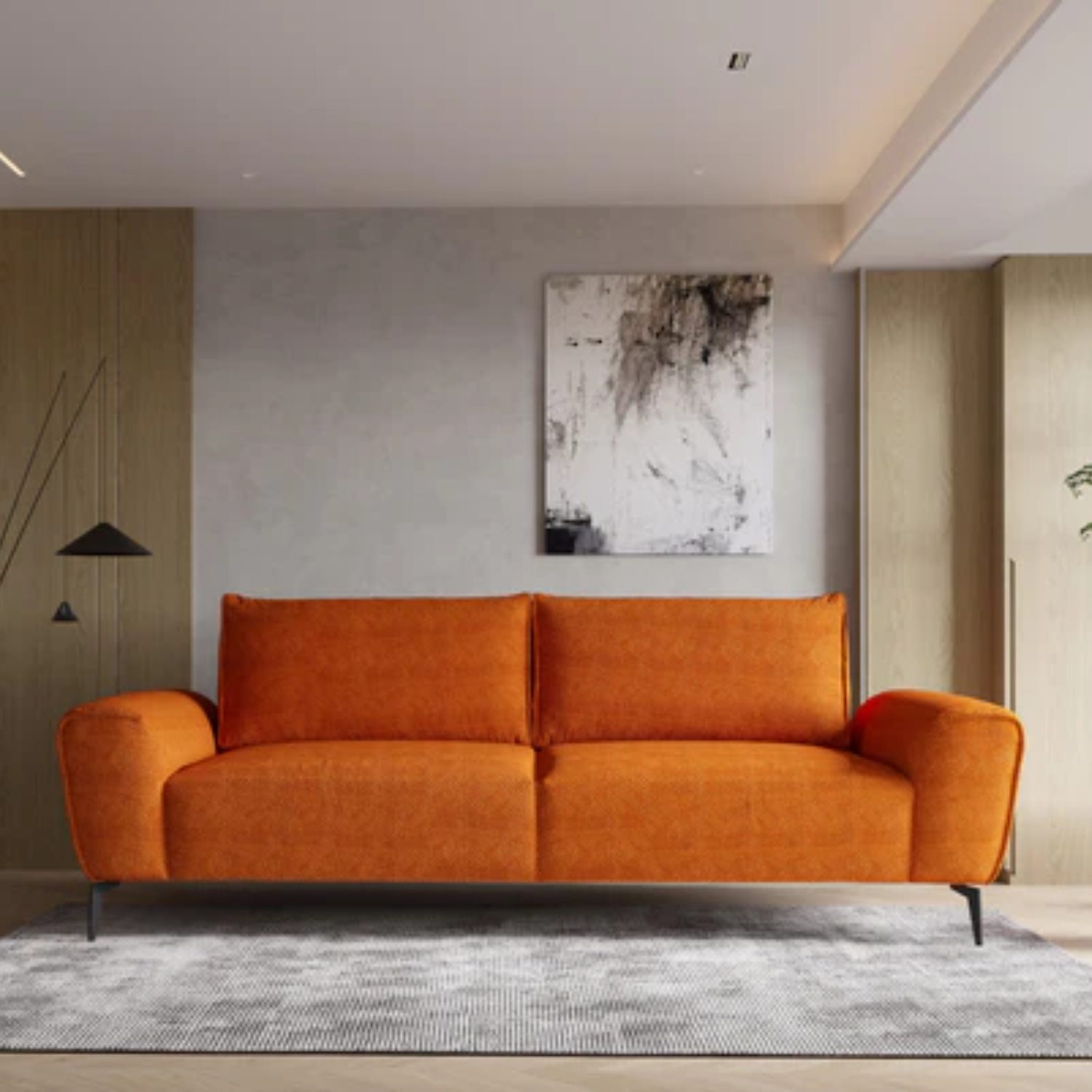 Canapé d'Angle avec Fonction Lit et Coffre de Rangement