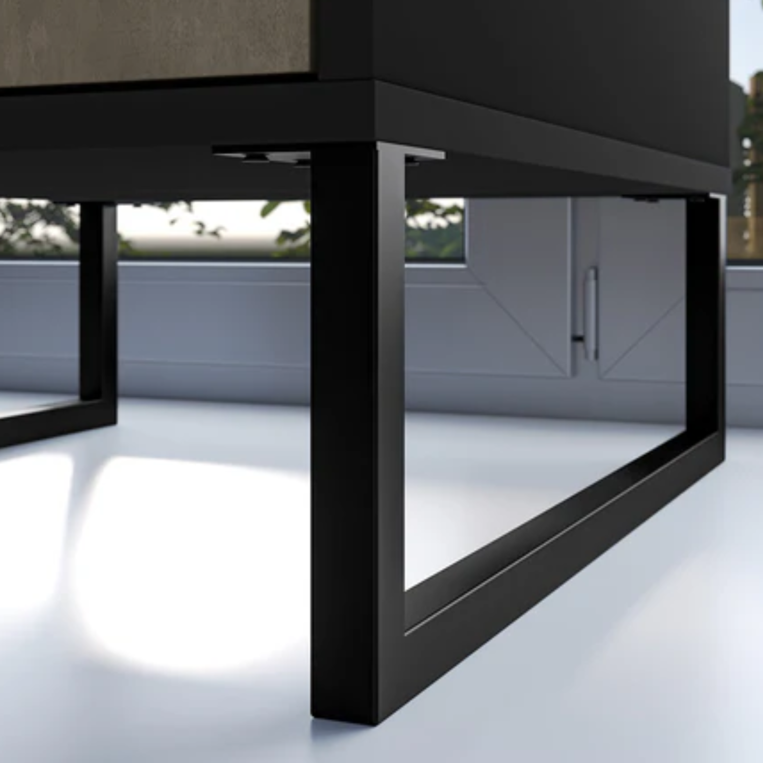 Bureau Design en Chêne Artisan Or et Noir – Plateau Résistant et Finitions Acier Premium – 120 cm