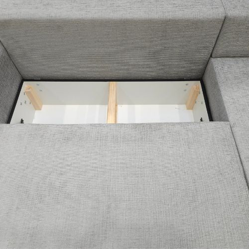 Canapé d’angle convertible avec coffre – Confort & design moderne - Decora Home