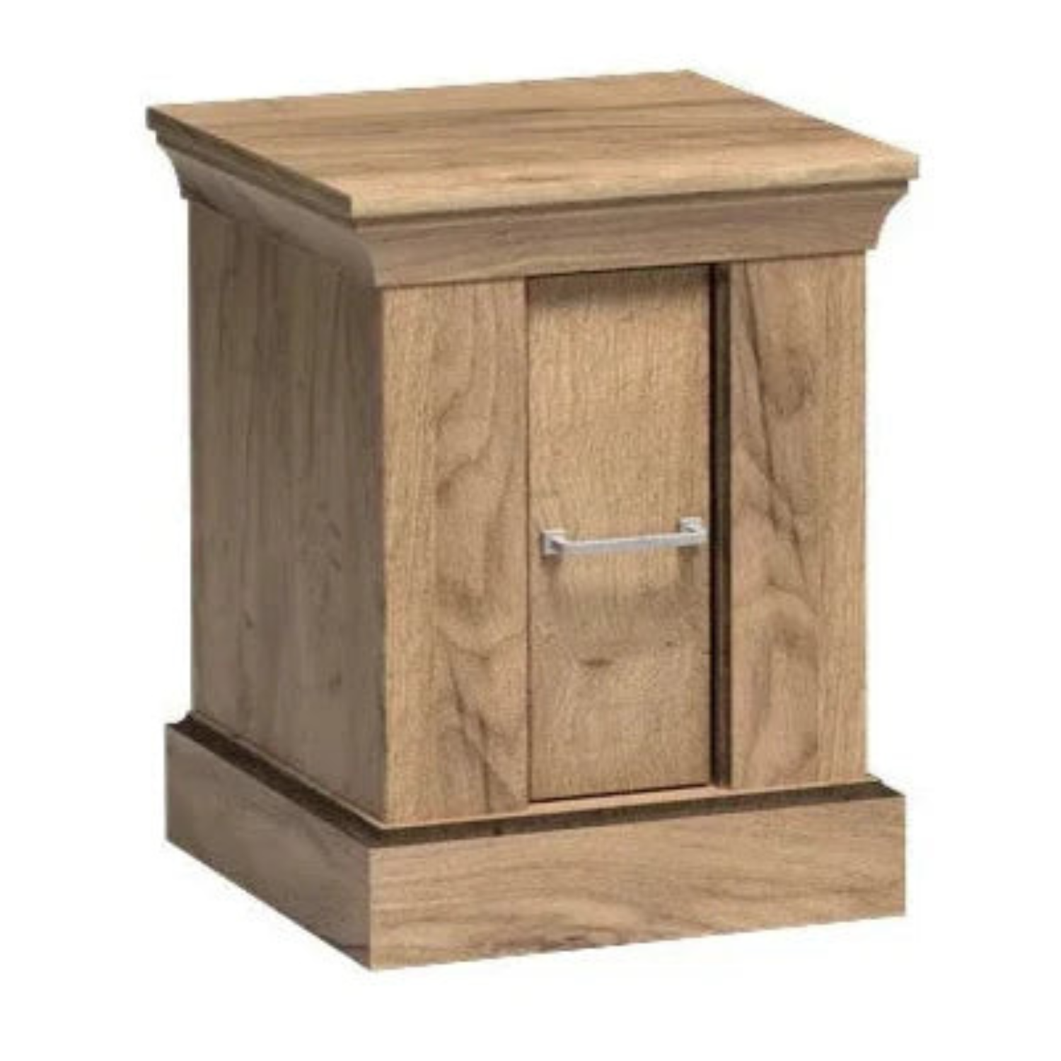 Table de chevet moderne avec tiroir et poignée métal – Meuble de nuit compact et pratique 42x38,5x50 cm
