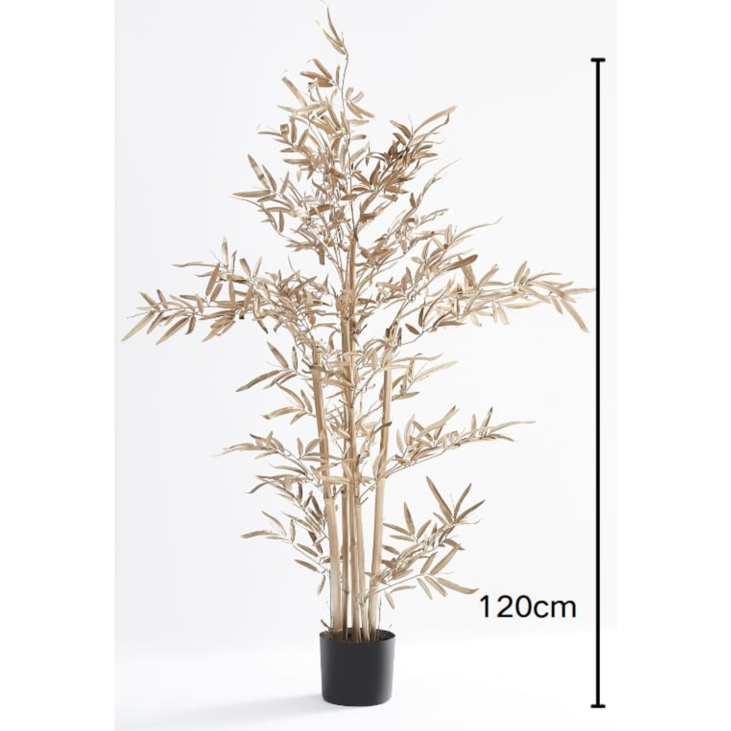 Plante Artificielle Bambou Doré 120 cm avec Pot