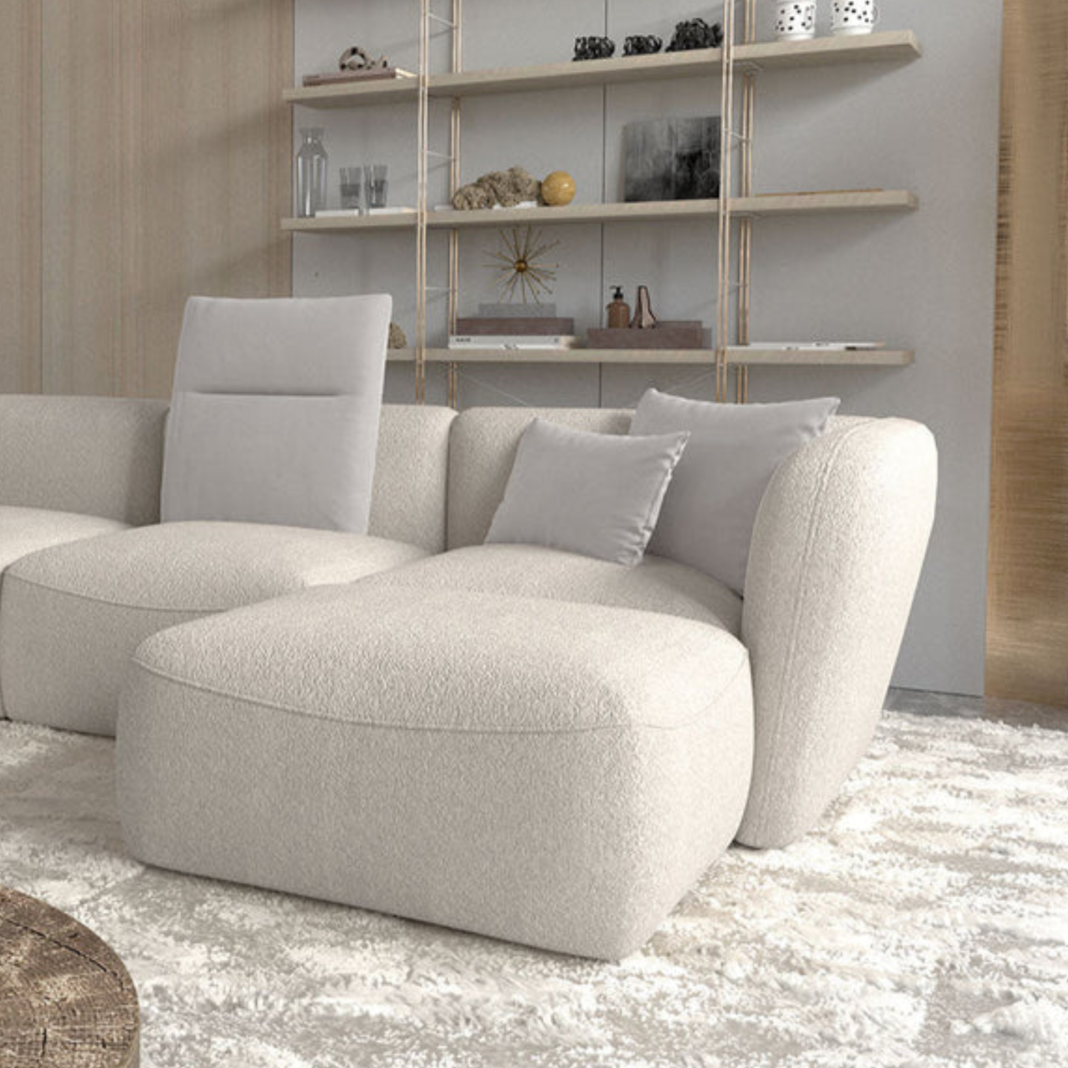Canapé d'Angle XL en forme U Élégance et Confort