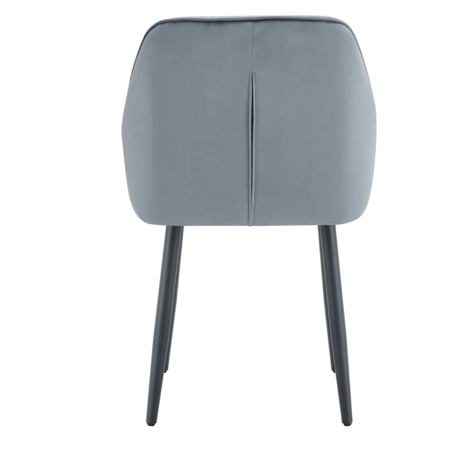 Chaise Assise en velours avec Piètement en métal noir