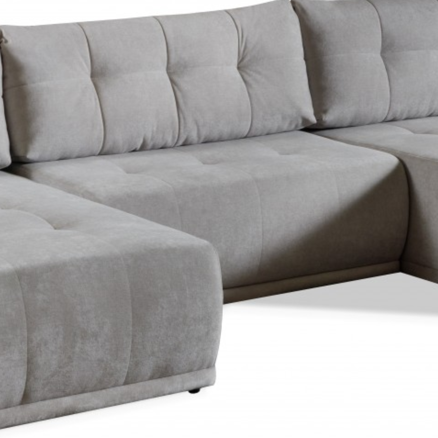 Canapé d’angle  – Convertible avec rangement – 338 cm – Couchage 304x142 cm – Design moderne et modulable