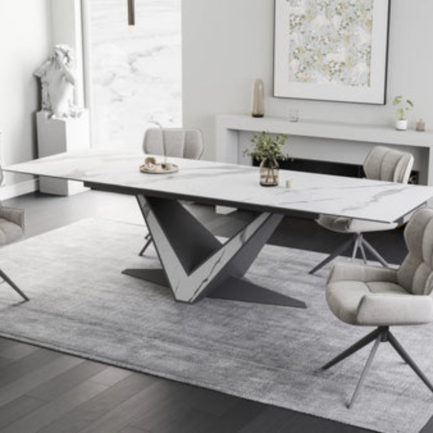 Une table de salle à manger design extensible et élégante : la collection Luisa