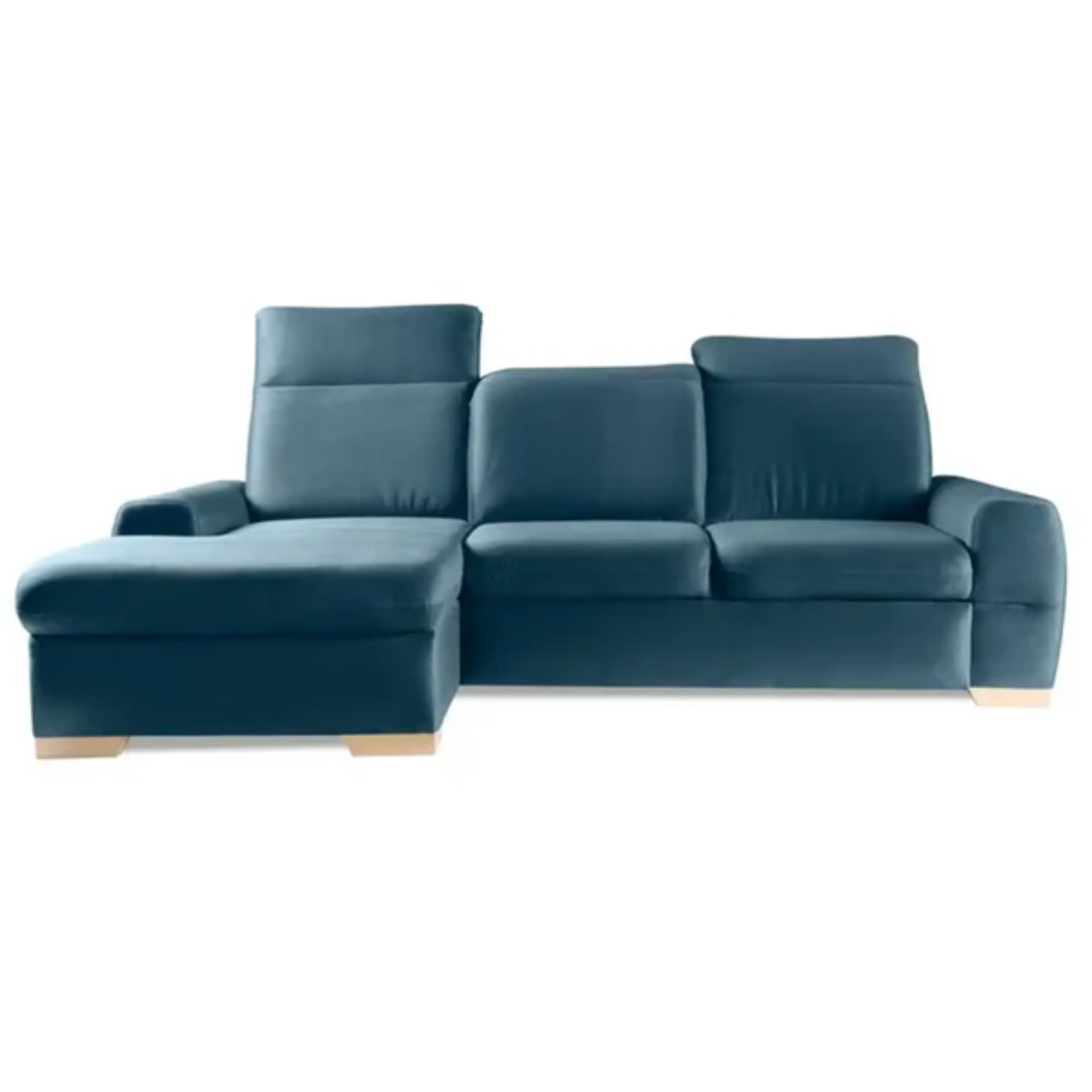 Canapé d’angle réversible avec couchage 200x140 cm et rangement intégré