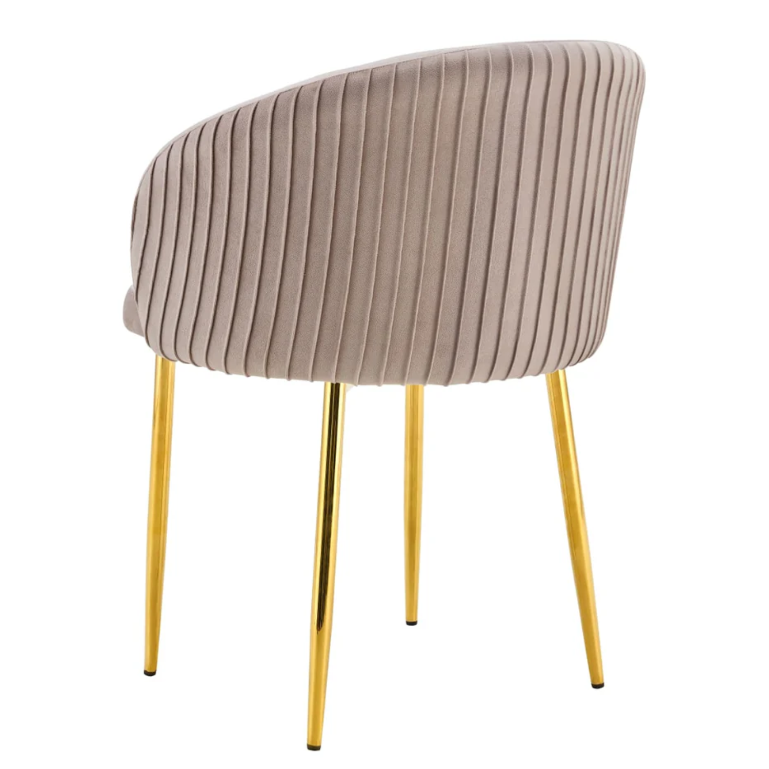Chaise avec assise en velours et piètement en acier