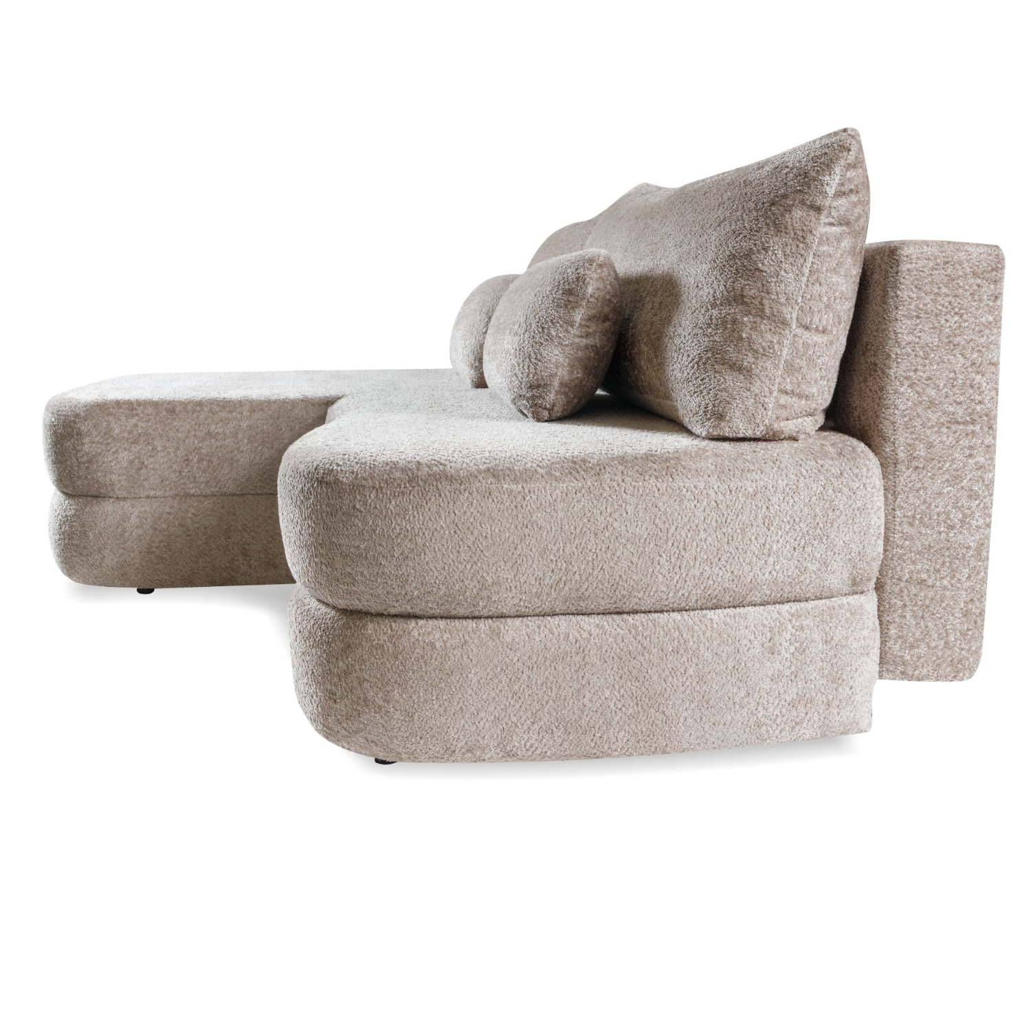 Canapé d’angle gauche extensible avec rangement  228 cm – Beige
