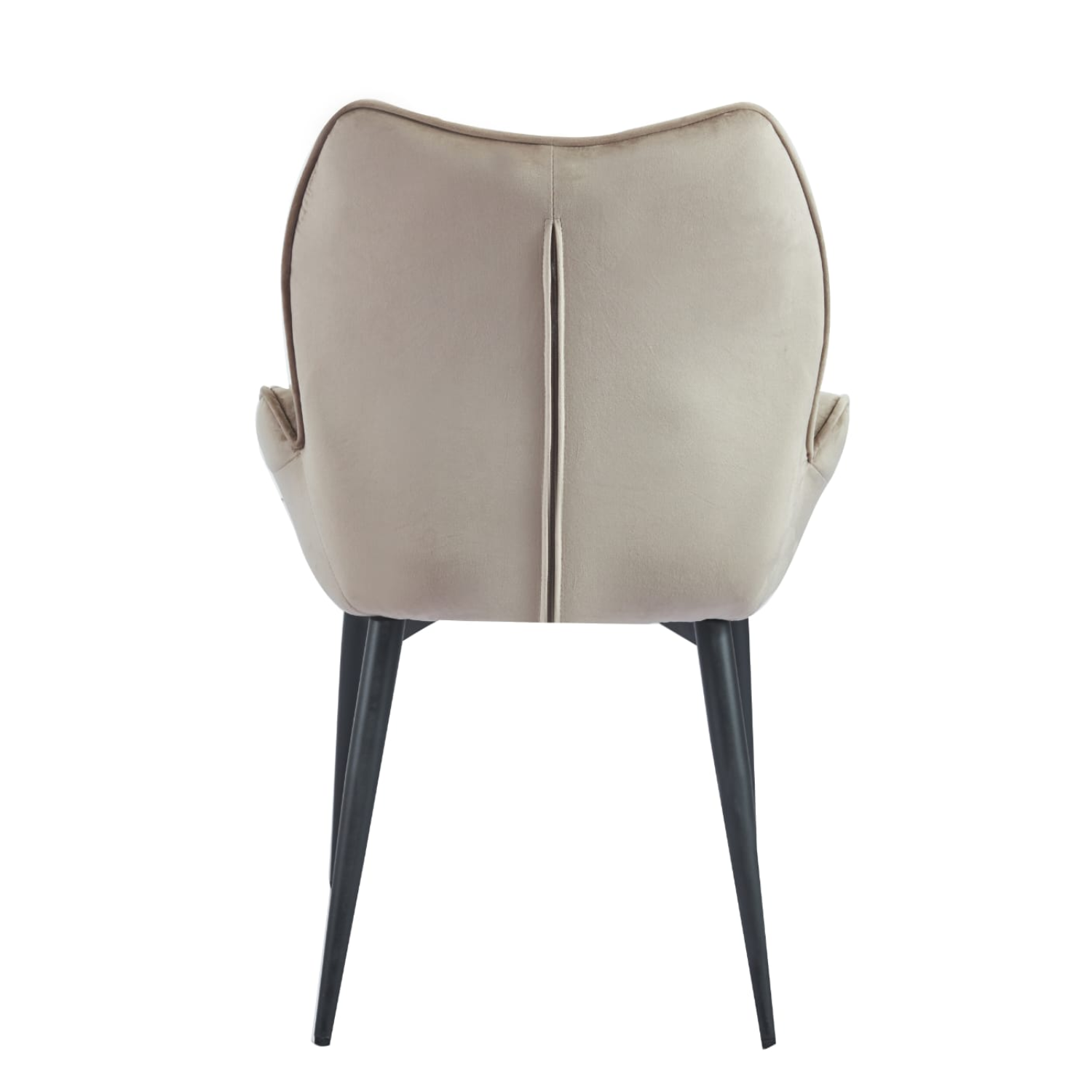 chaise  Assise ergonomique en velours & pieds métal