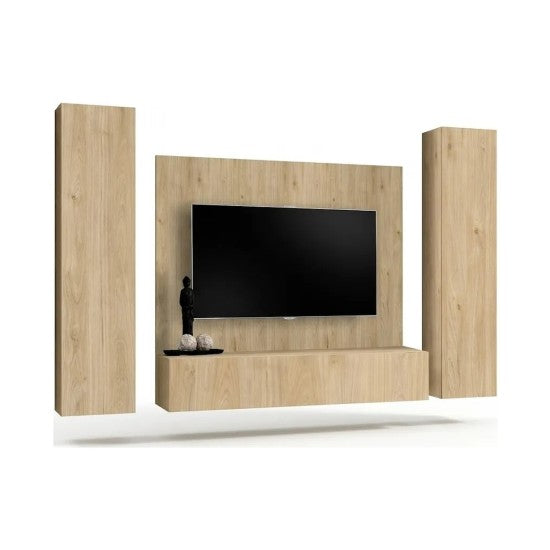 FLY A-P1 wall unit with a panel, hickory Jackson — vue 2