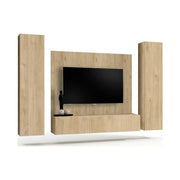 FLY A-P1 wall unit with a panel, hickory Jackson — vue 2