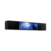 FLY 52 horizontal display cabinet, noir brillant — vue 2
