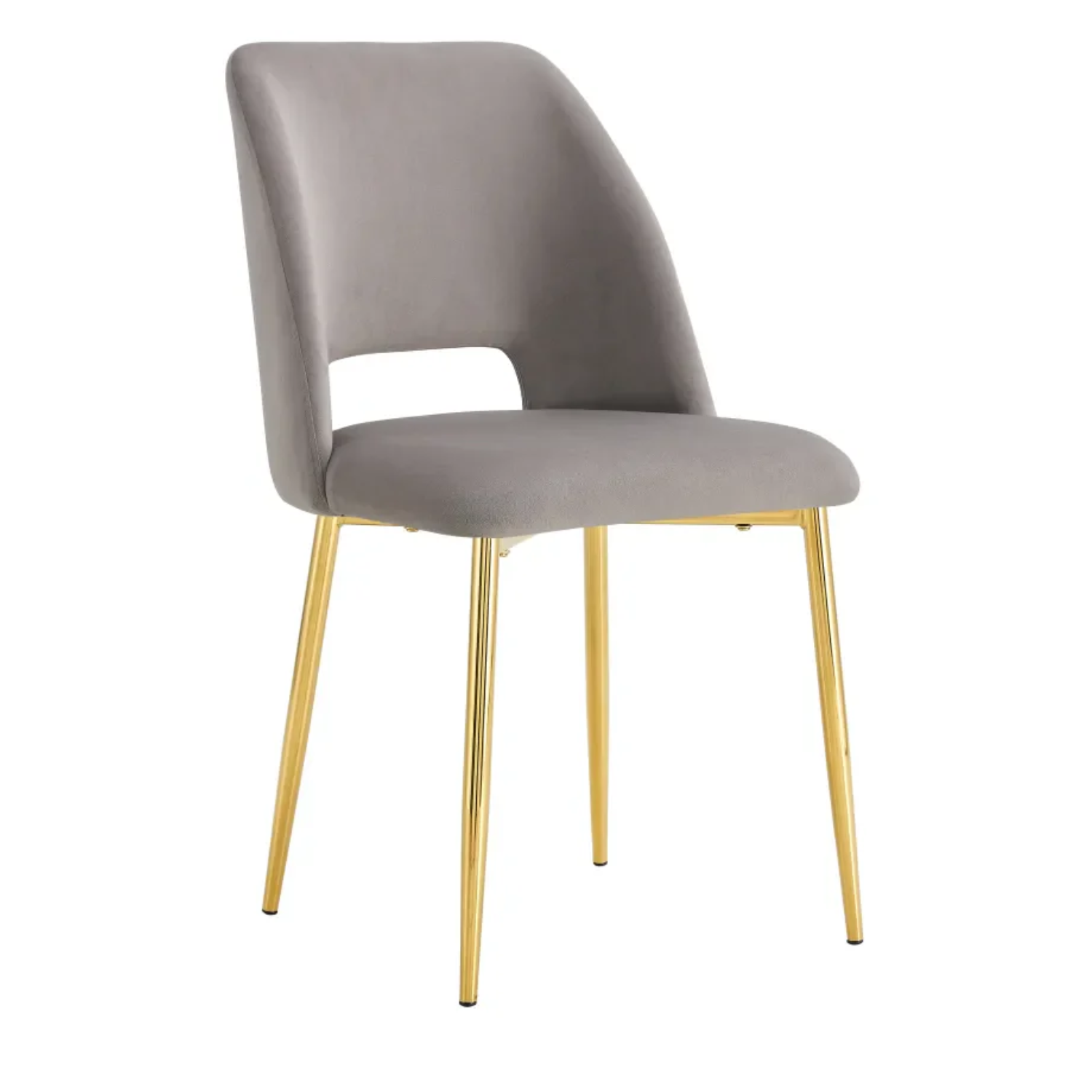Chaise en  Tissu Doudou, Velours ou Sergé – Pieds Métal Noir ou Chrome
