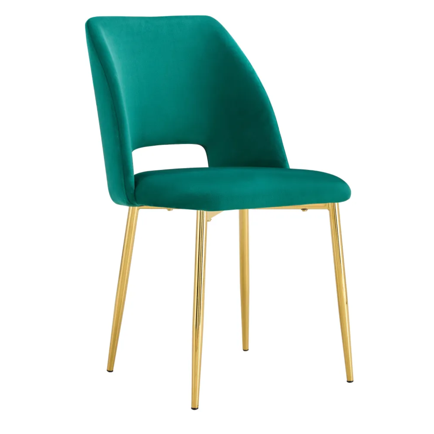 Chaise en  Tissu Doudou, Velours ou Sergé – Pieds Métal Noir ou Chrome