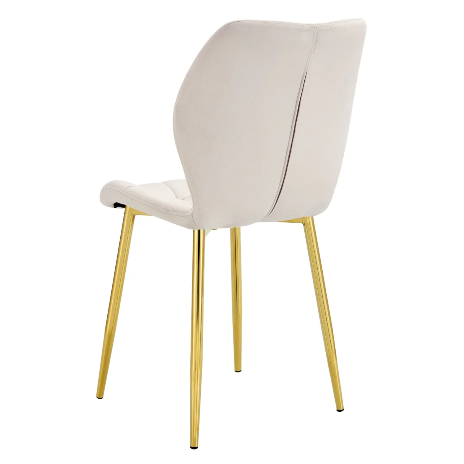 Chaise  en Velours avec Pieds Métal Noir