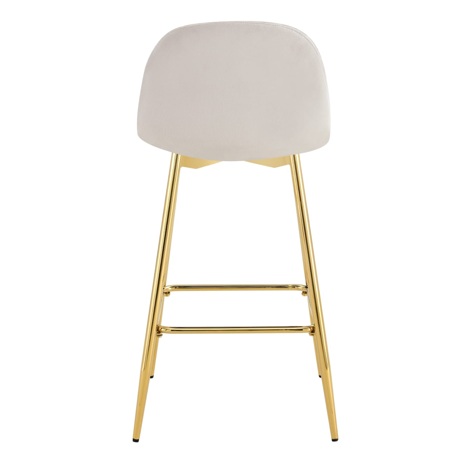 Tabouret de bar élégant en velours et métal doré – Chic, Confort et Style Scandinave