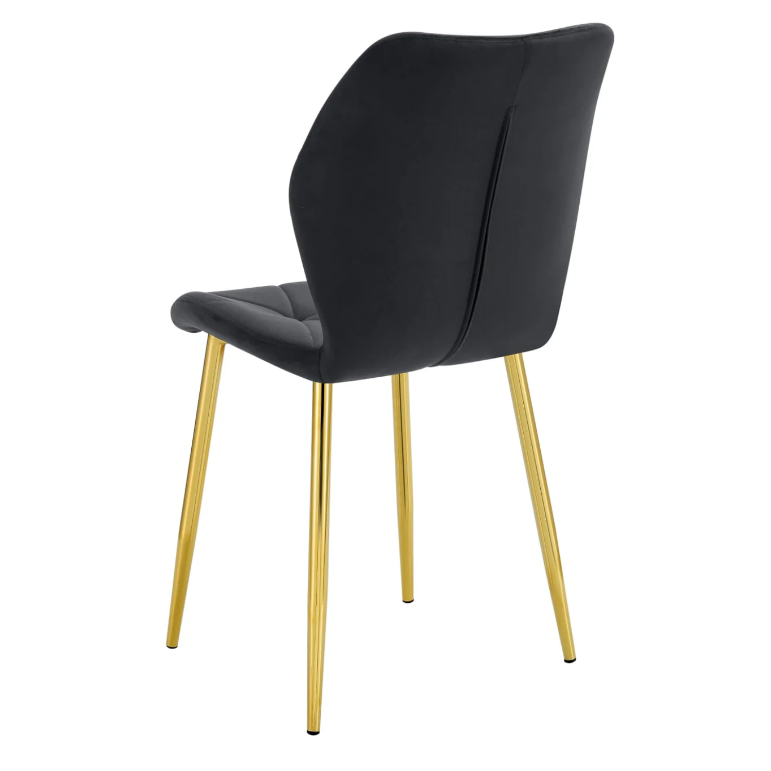 Chaise  en Velours avec Pieds Métal Noir