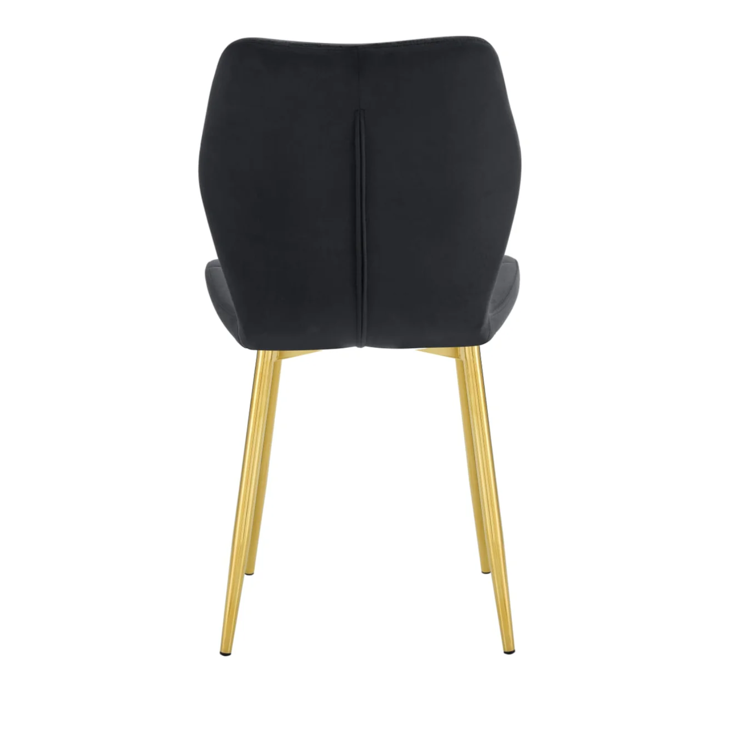 Chaise  en Velours avec Pieds Métal Noir