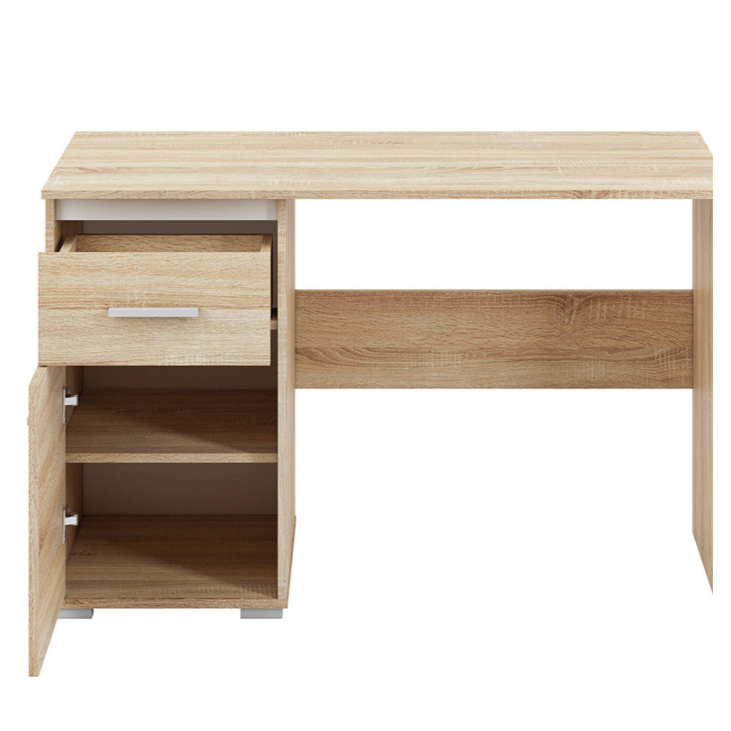 Bureau Moderne avec Bordure ABS en Lumière de Sonoma - Design Élégant et Résistant