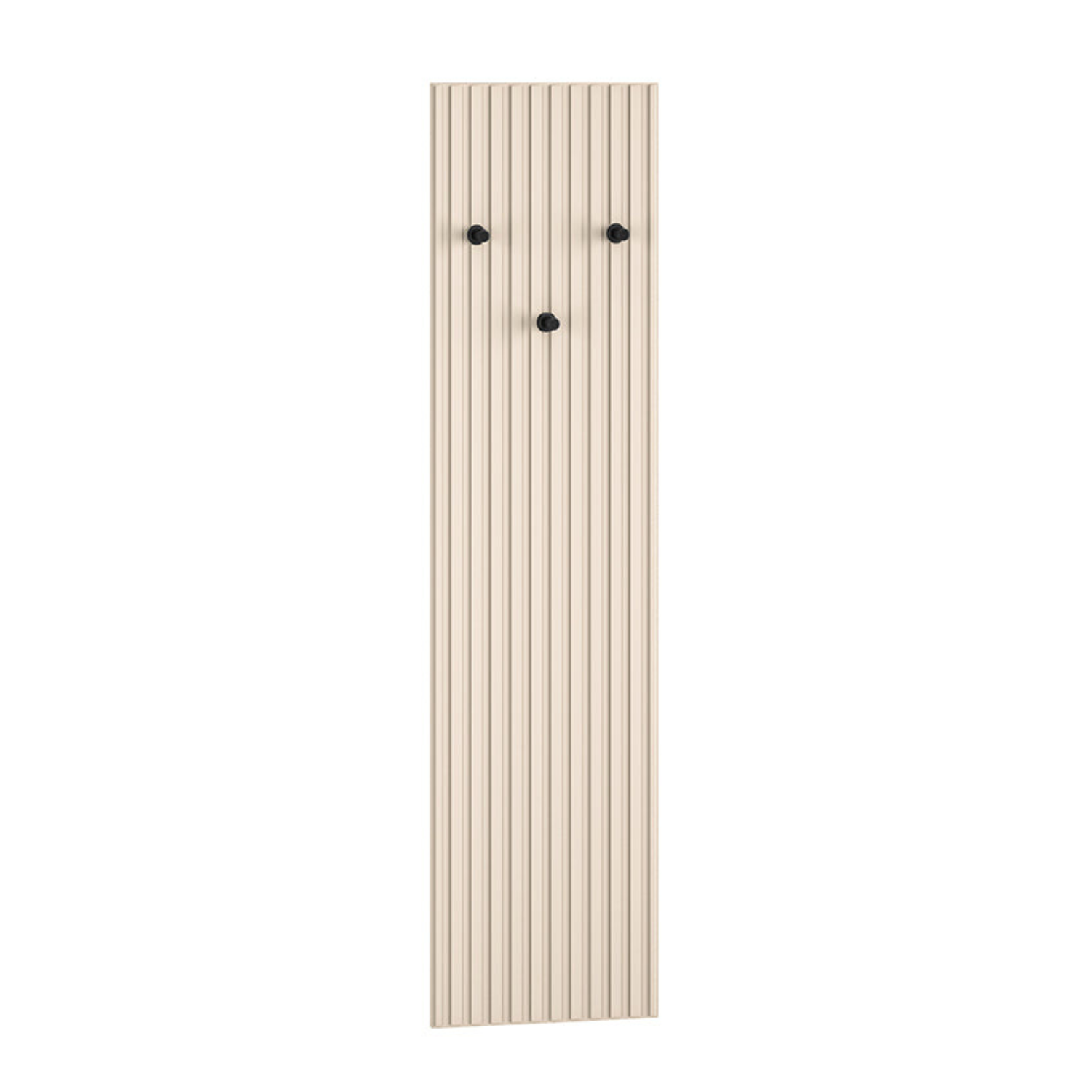 Cintre  Cachemire, MDF Fraisé, 3 Supports Noirs pour Vêtements d'Extérieur