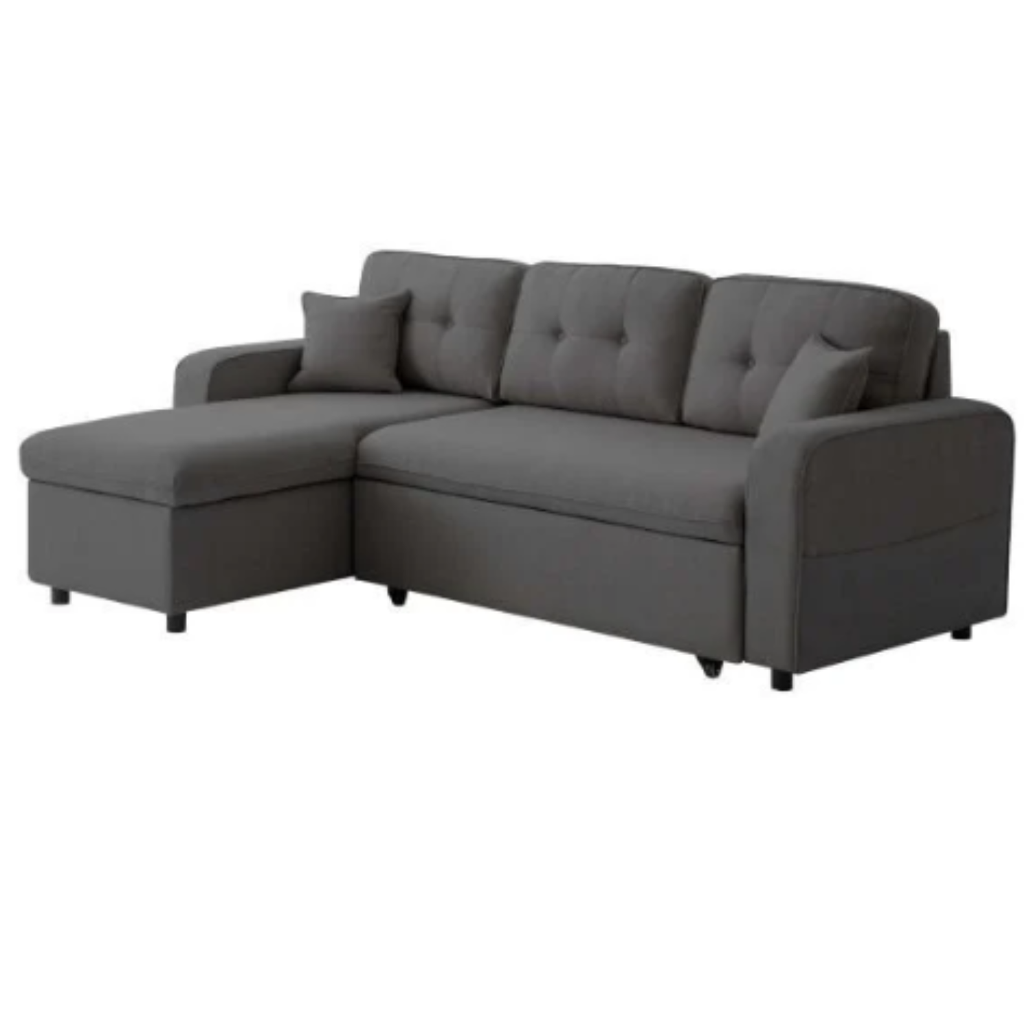 Canapé d'angle  convertible réversible en tissu