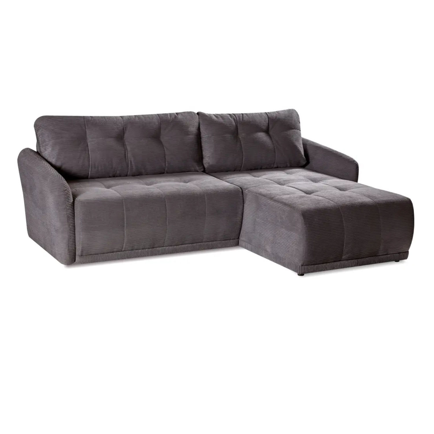 Canapé d’angle convertible – 250 cm – Couchage 140x200 cm – Design moderne avec coffre de rangement