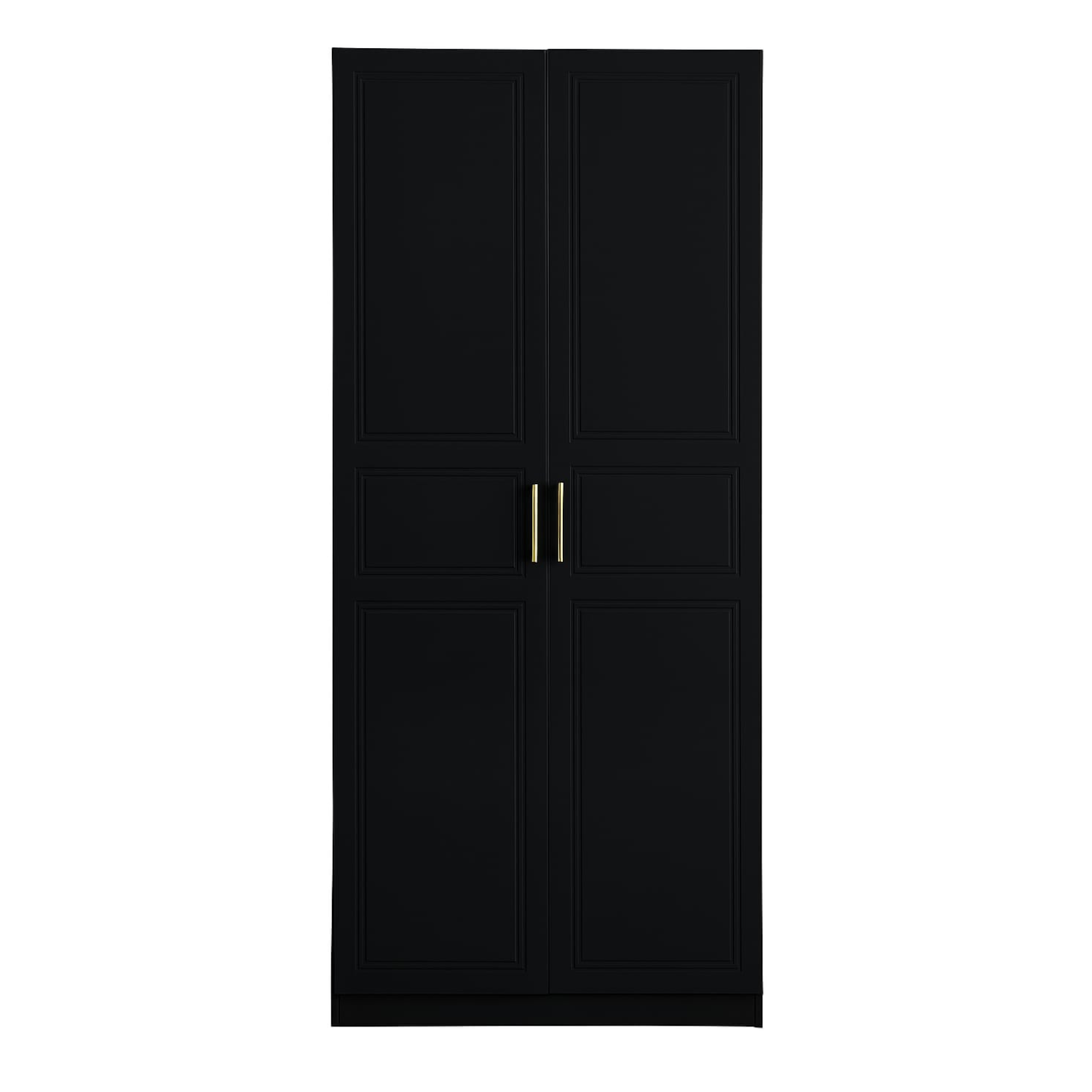 Armoire  en Bois – Deux Portes – 230×100×60 cm – Noir ou Blanc