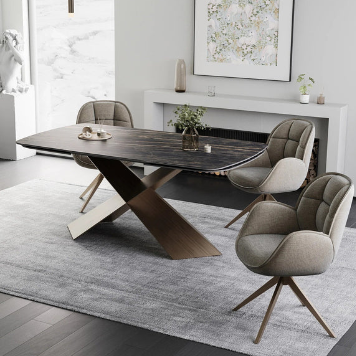 La table de salle à manger extensible Rosa : l'alliance parfaite du design et de la fonctionnalité
