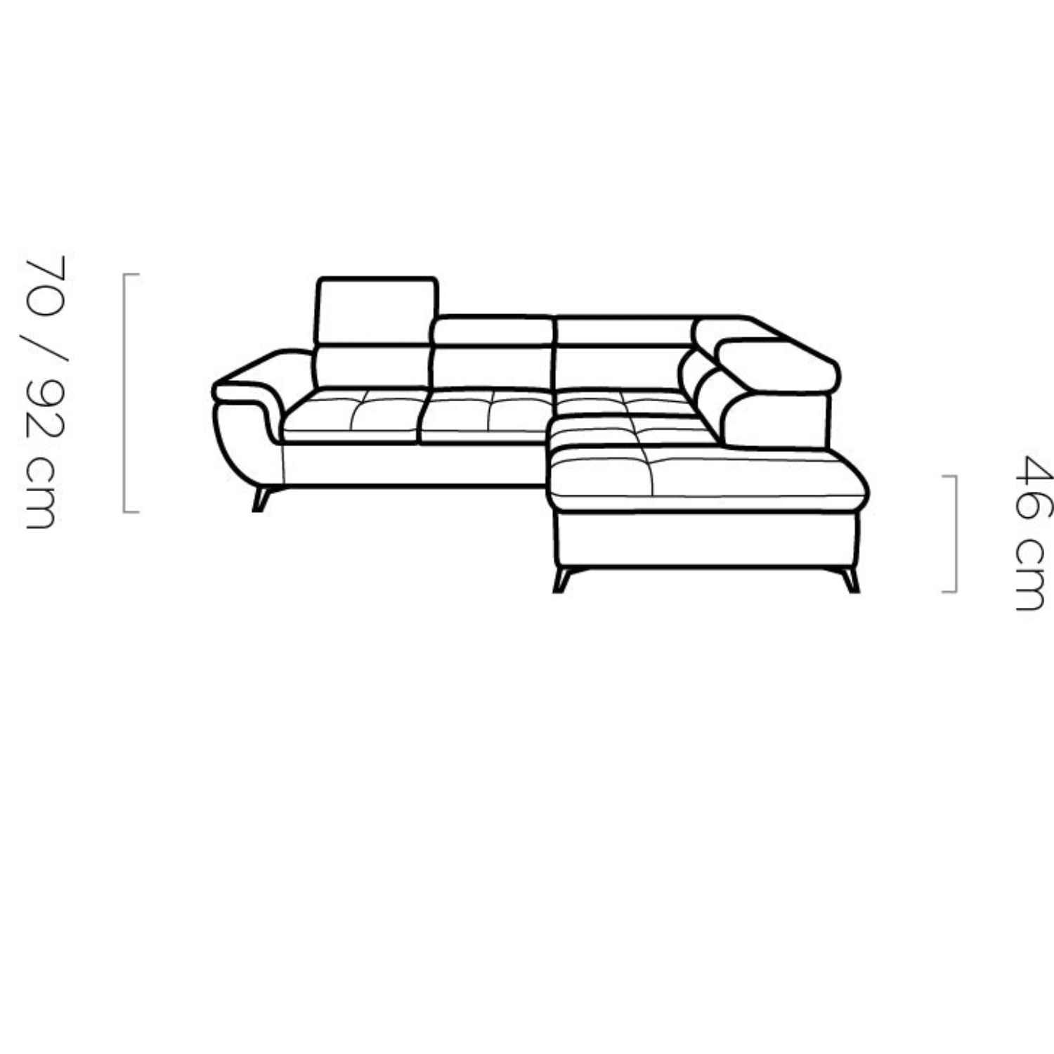 Canapé d’angle L – Design contemporain, convertible avec coffre de rangement et confort personnalisé