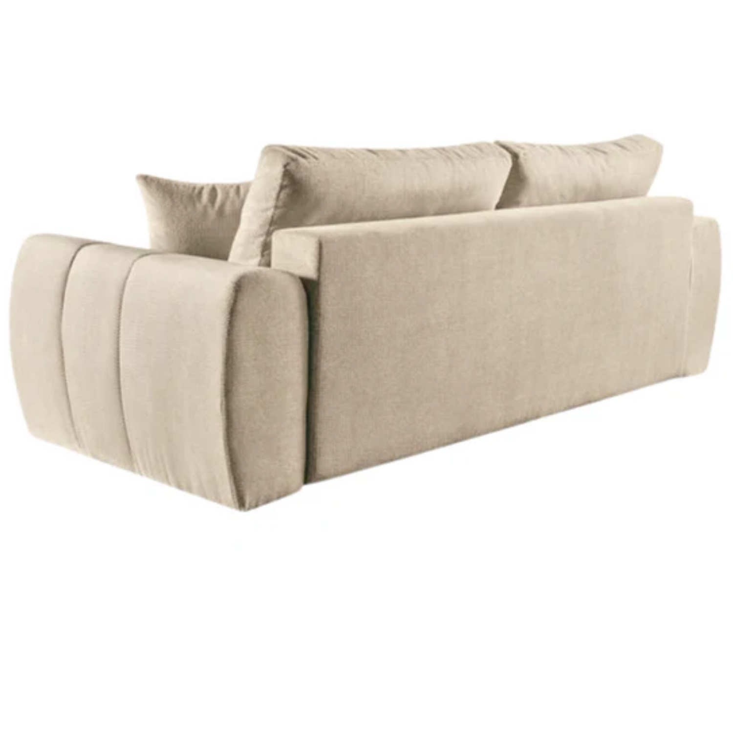 Canapé convertible avec accoudoirs – Couchage élargi & confort moderne en tissu Dunbar 25, disponible en gris ou en beige
