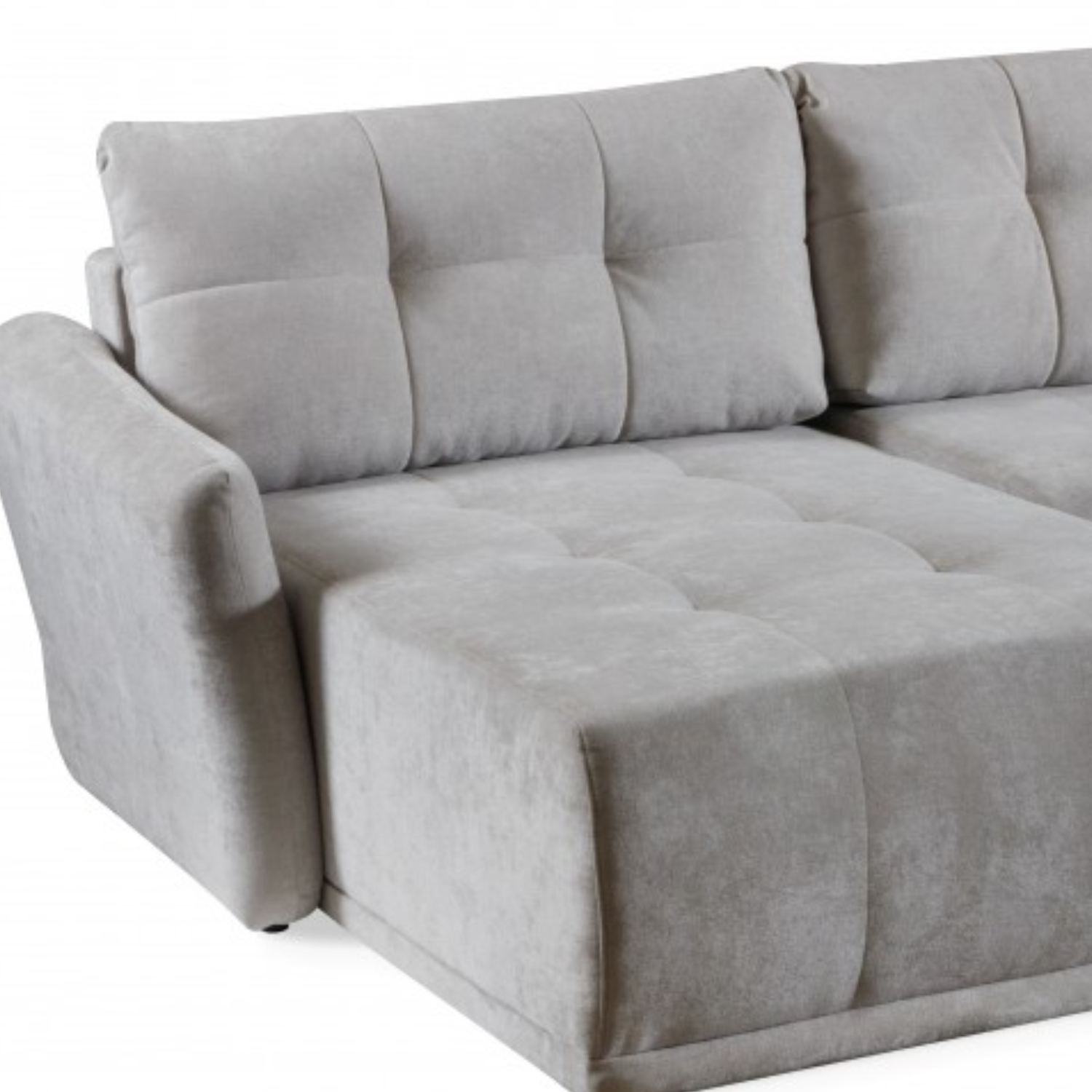 Canapé d’angle  – Convertible avec rangement – 338 cm – Couchage 304x142 cm – Design moderne et modulable